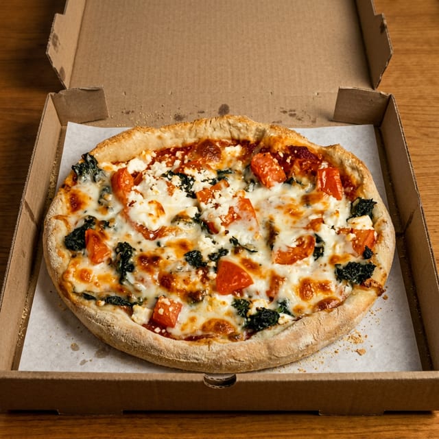 Spinach Pizza.