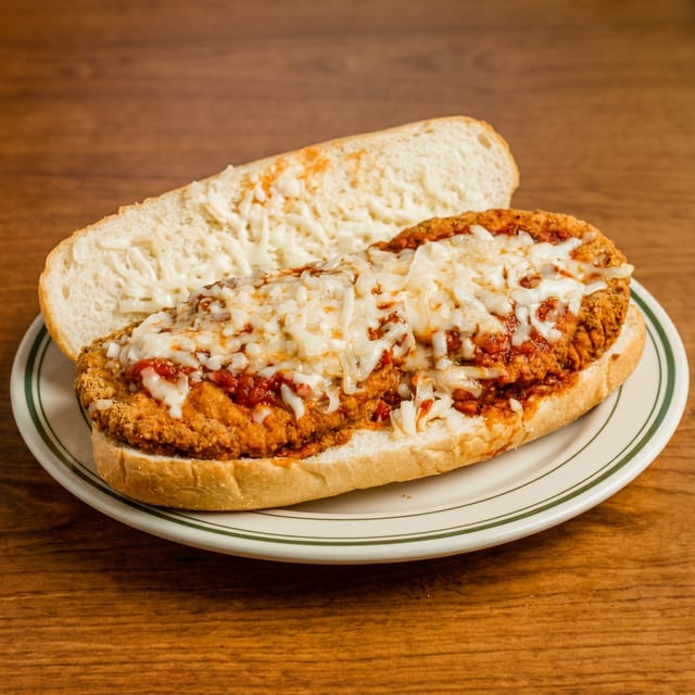 Veal Parmesan Sub.