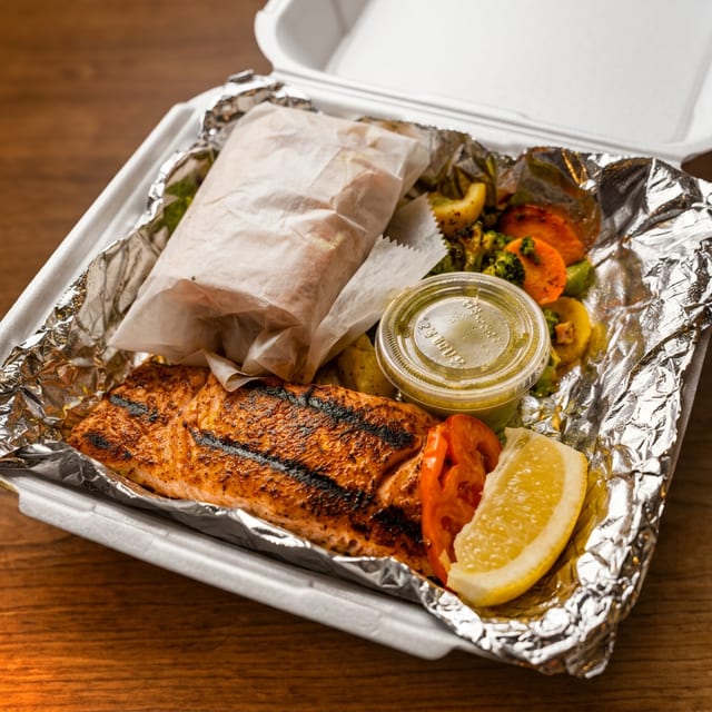 Grilled Salmon.