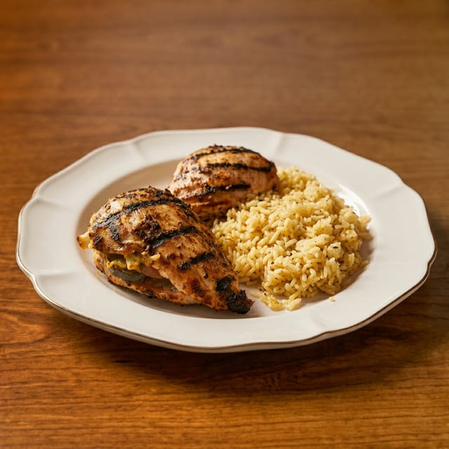 Chicken Makedonikos.